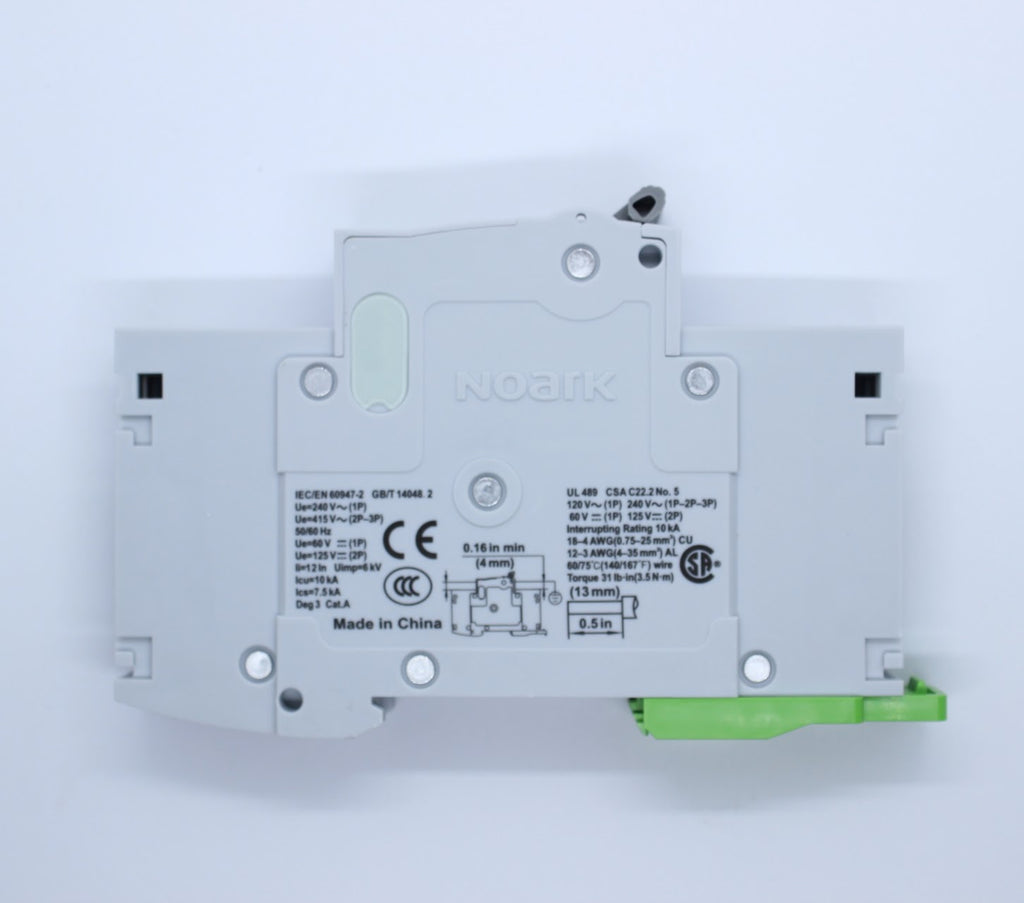 Noark Breaker, 1 Pole, 5 Amp, 240VAC/ 60VDC Rated