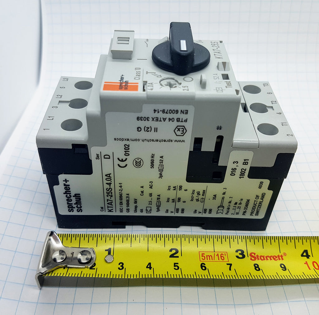 Sprecher Motor Circuit Controller, 2.5-4A, Frame Size 25