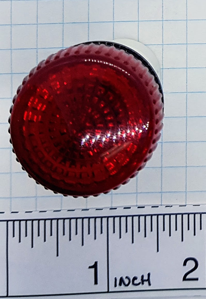 S+S LED Pilot Light & Lens, Red, 120v