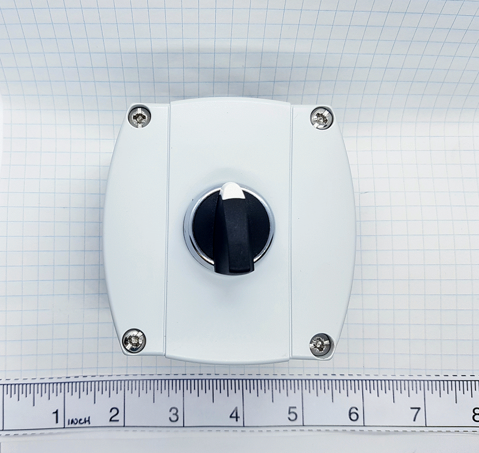 S+S Selector Switch, 3-Position Spring Right, Metal