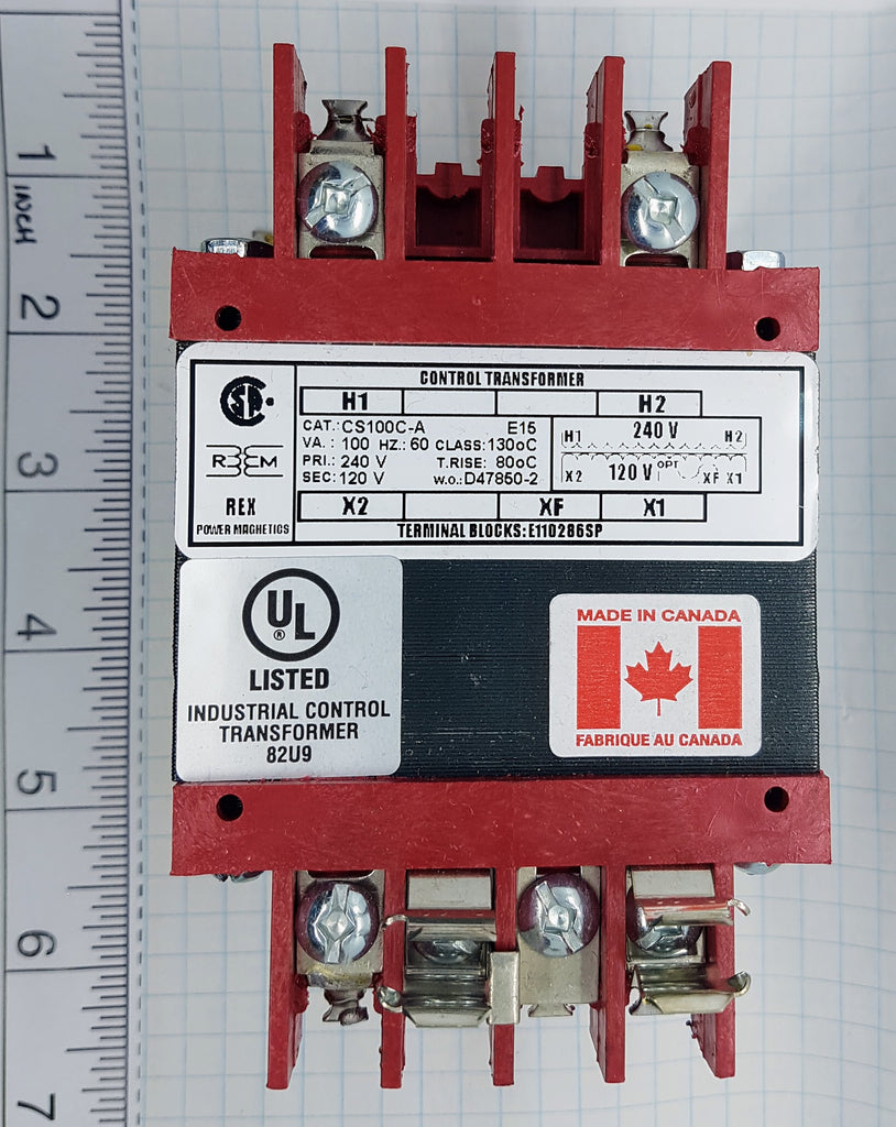 Rex Control Transformer - 100VA, 240/120v