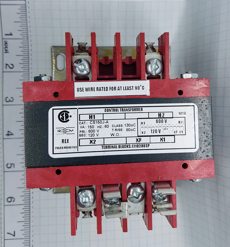 Rex Control Transformer - 150VA, 600/120v