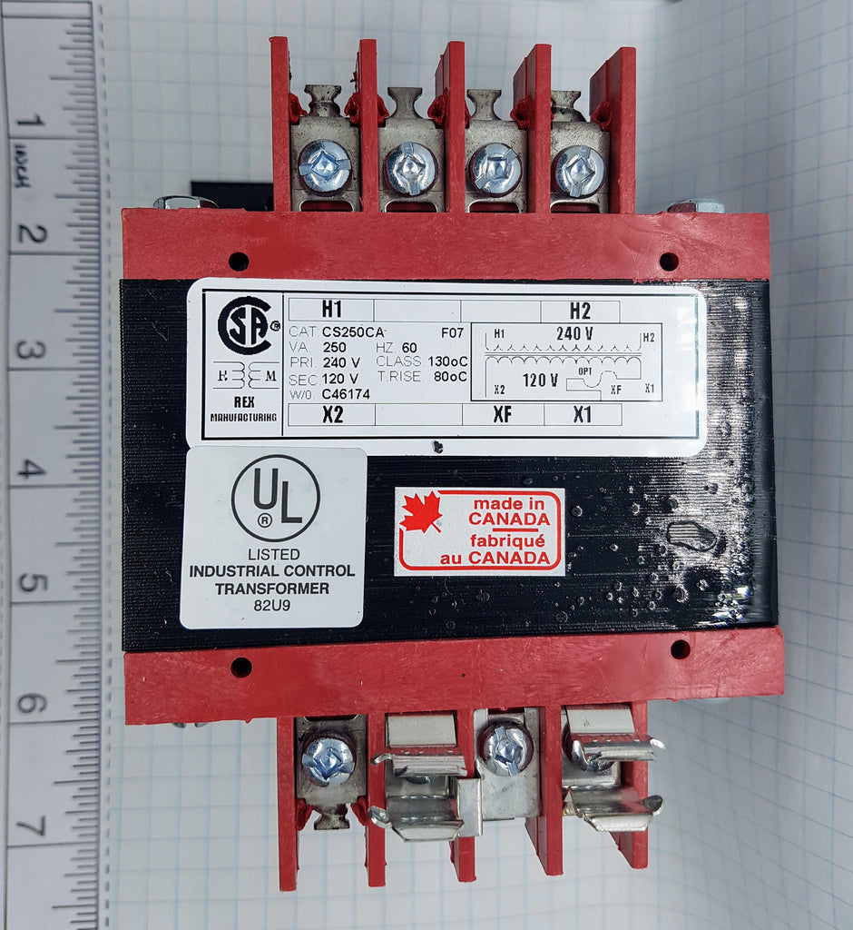 Rex Control Transformer - 250VA, 240/120v