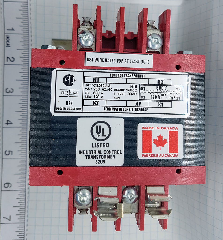 Rex Control Transformer - 250VA, 600/120v