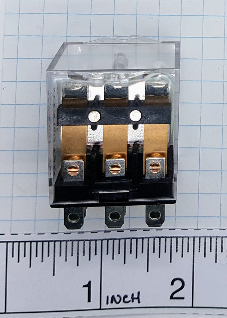 Carlo Relay, 3 Pole, 11 Pin, 24VAC, 70mA, Flange Mount