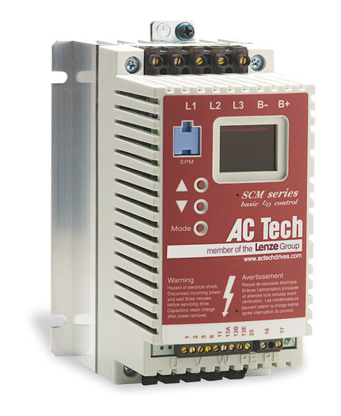 Lenze AC Tech VFD - 7.5HP - 208v / 240v - 3 phase input - Variable Frequency Drive