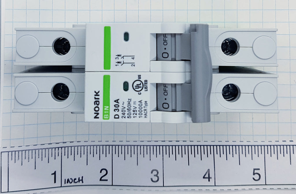 Noark Breaker, 2 Pole, 30 Amp, 250v Rated