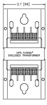50VA, 120-240/12-24V Enclosed Transformer
