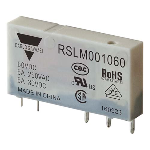 RELAY 6A, 60VDC COIL, SPDT - To be used in a 120VAC socket