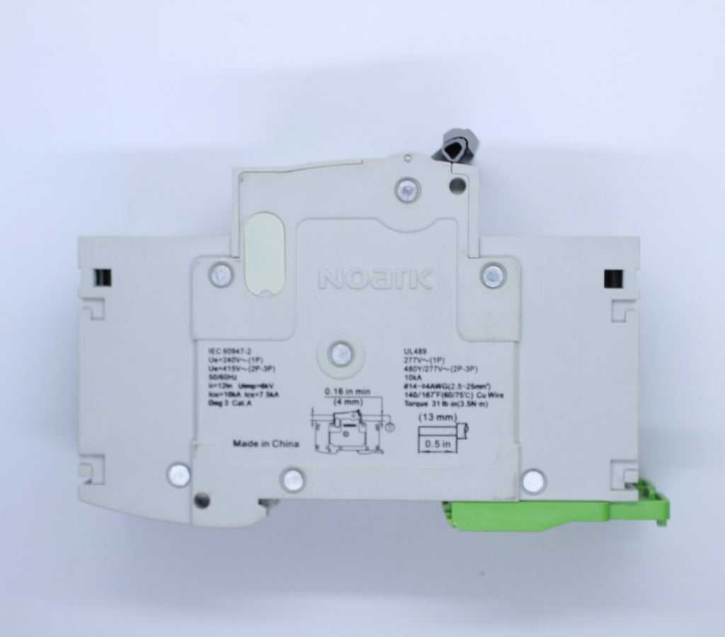 Noark Breaker, 2 Pole, 10 Amp, 480y/277v Rated