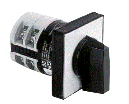 32 Amp - Reversing - Maintained - Cam Switch - c/w Black knob handle