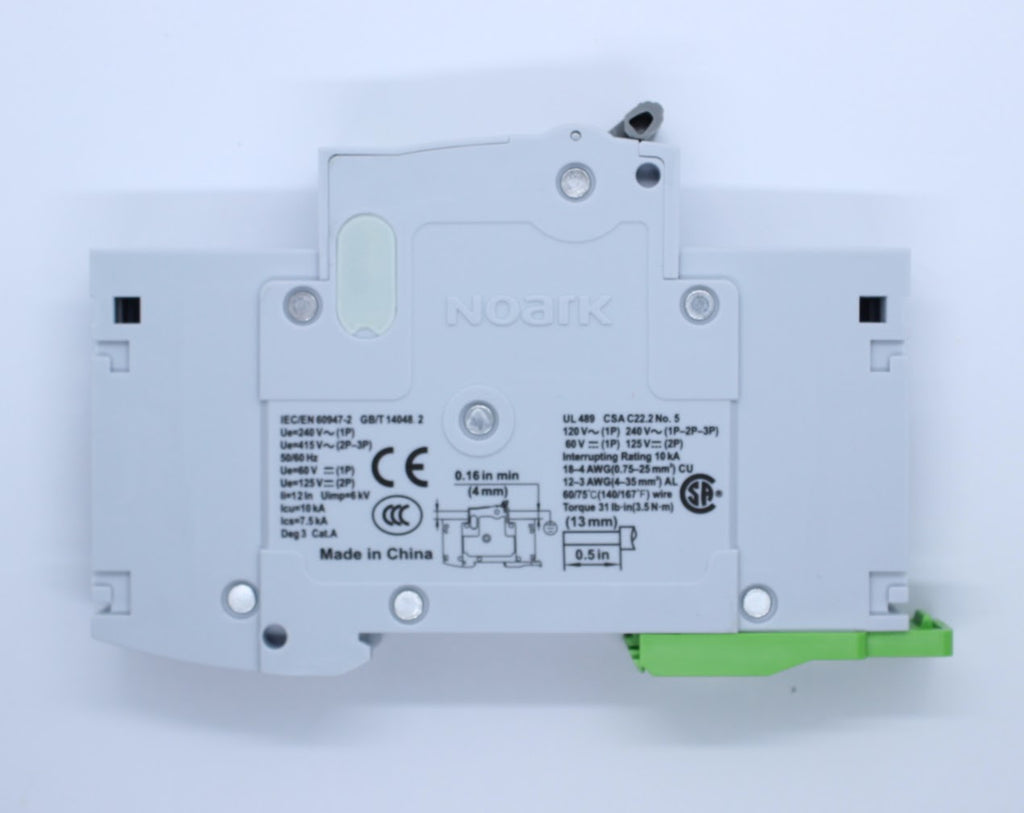 Noark Breaker, 1 Pole, 6 Amp, 240VAC/ 60VDC Rated