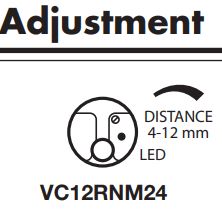 Prox Sensor - Capacitive - 4..12mm Sensing Dist. - 24..240VAC/VDC Supply