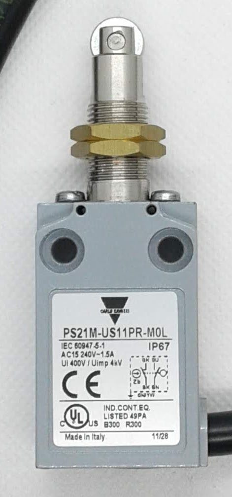 Carlo Limit Switch, Metal Roller, Plunger, Snap Action, 1NO 1NC