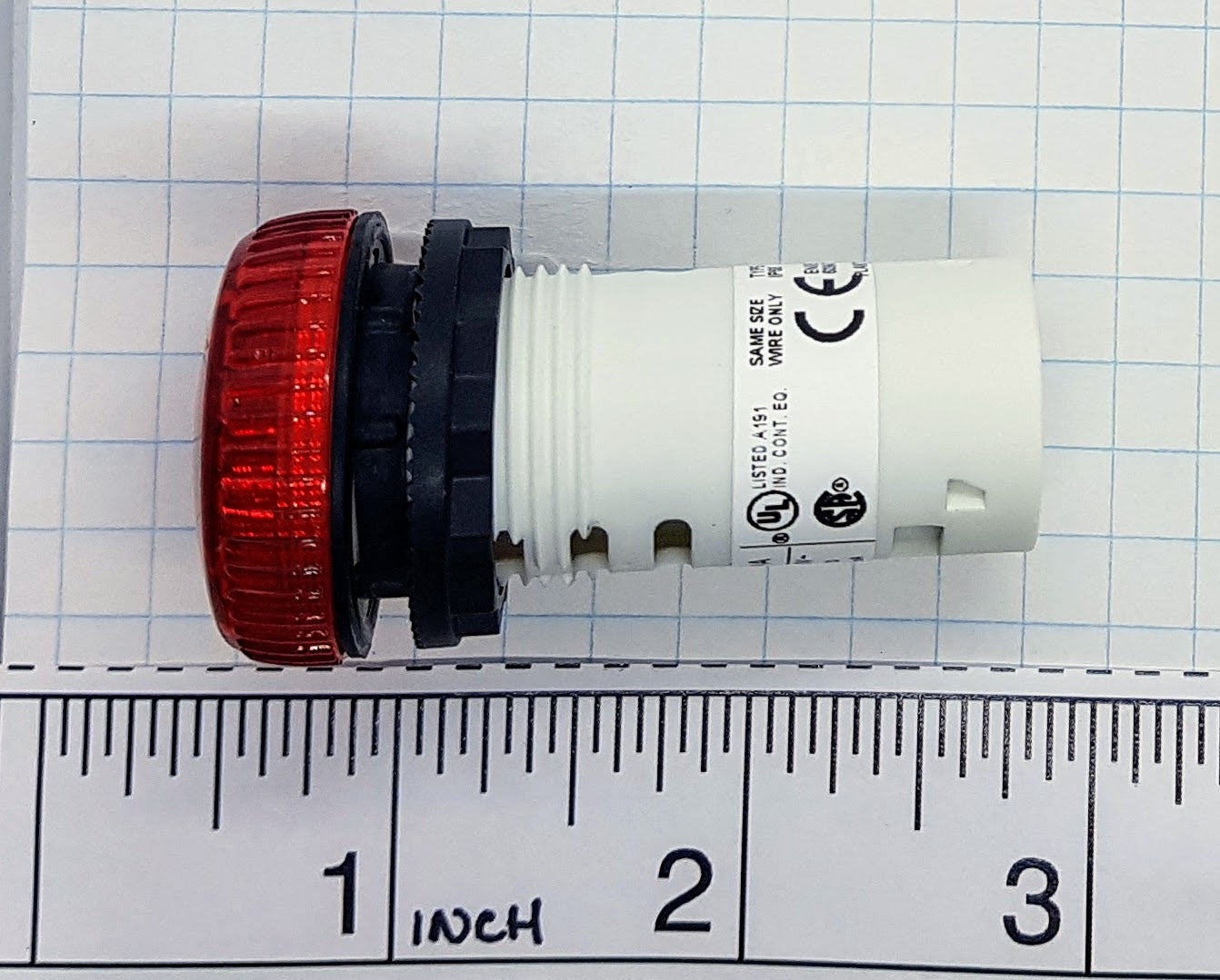 S+S LED Pilot Light & Lens, Red, 240V AC – Electram