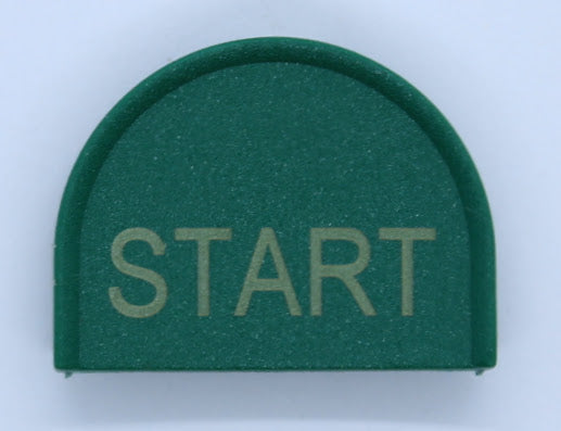 S+S Push Button Cap, "Start", Flush