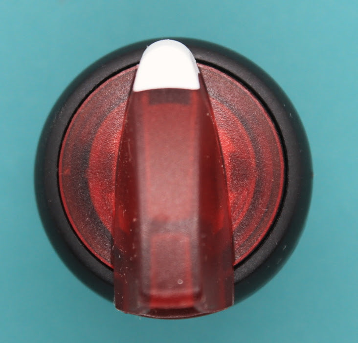 S+S Selector Switch, 2-Position Maintained, Illuminated Red