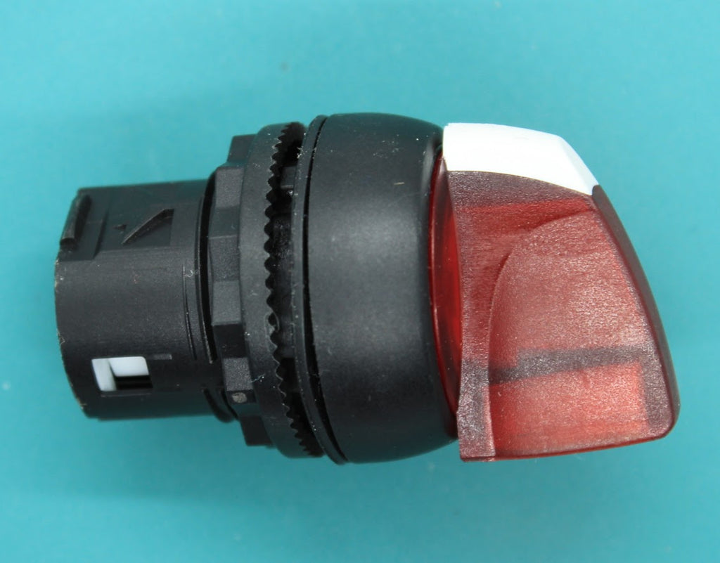 S+S Selector Switch, 2-Position Maintained, Illuminated Red