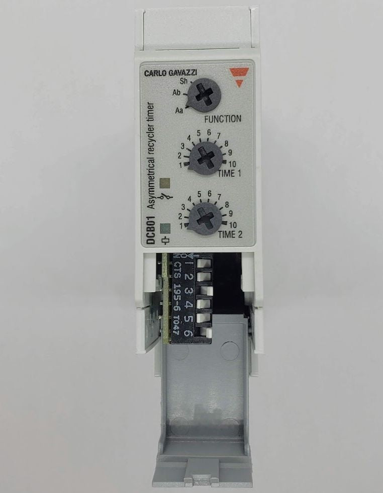Carlo Continuous Recycler Timer with 2 Adjustable Times, 24VDC / 24-240VAC (Single Relay Output)