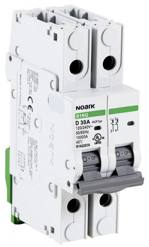 Noark Breaker, 2 Pole, 5 Amp, 250v Rated