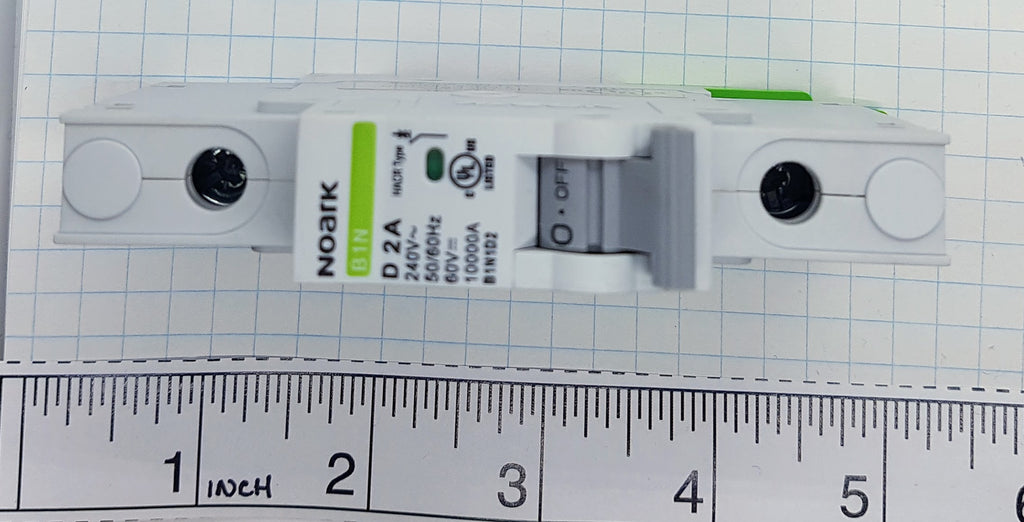 Noark Breaker, 1 Pole, 2 Amp, 250v Rated