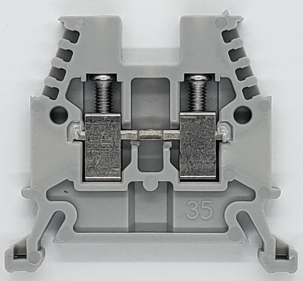 S+S Terminal Block, Din Rail Mount, 600v, AC/DC, 30 Amp, #22...#10AWG