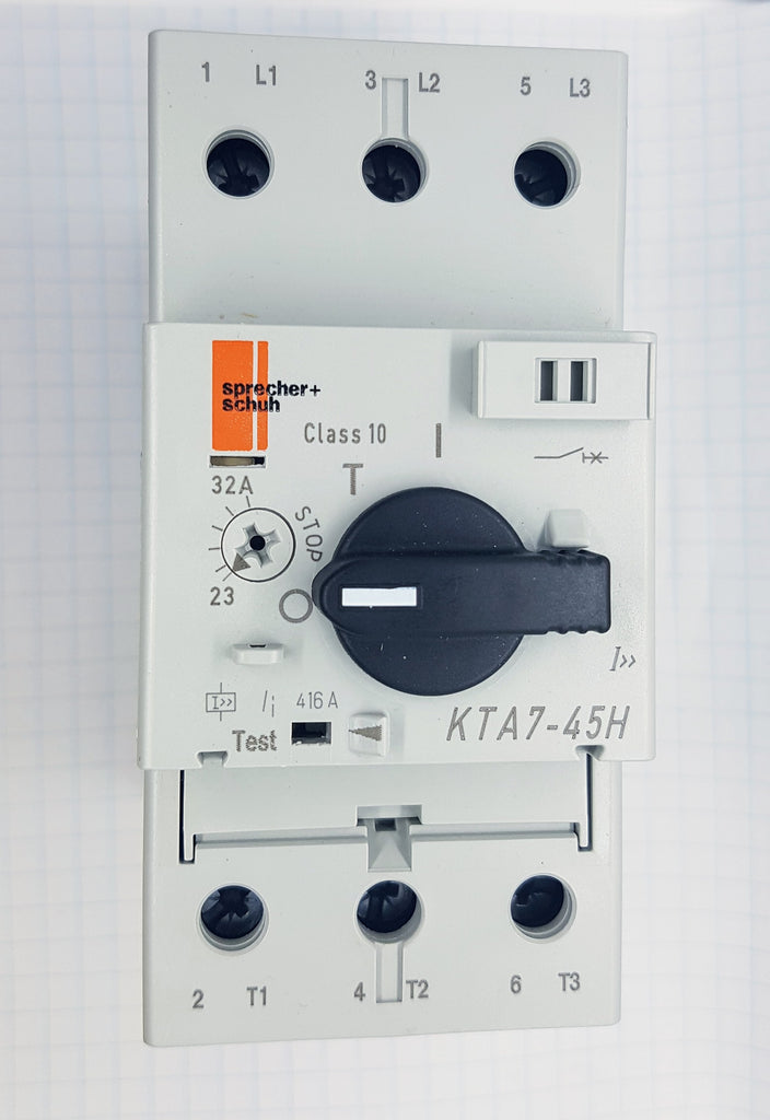 Sprecher Motor Circuit Controller, 32-45A, High Interrupting Capacity, Frame Size 45