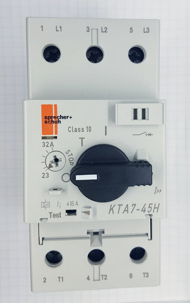 Sprecher Motor Circuit Controller, 23-32A, High Interrupting Capacity, Frame Size 45