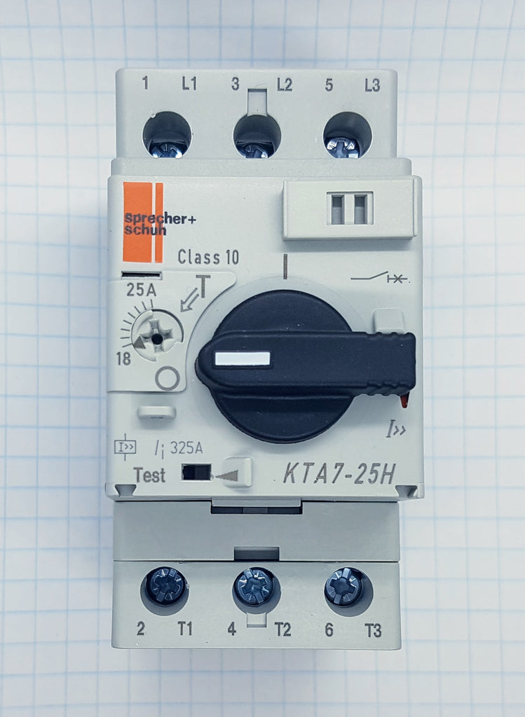 Sprecher Motor Circuit Controller, 18-25A, High Interrupting Capacity, Frame Size 25
