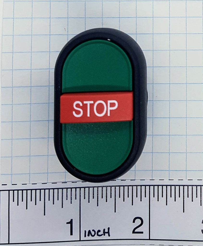 S+S Push Button, Multi-function 3-Button, Raised Stop, "Stop"