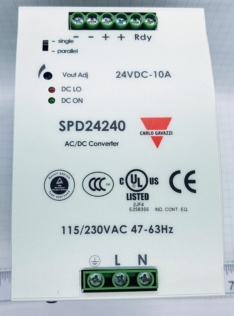 Carlo Power Supply - Input 100-240vac - Output 24vdc, 10A, 240w, PFC and parallel function