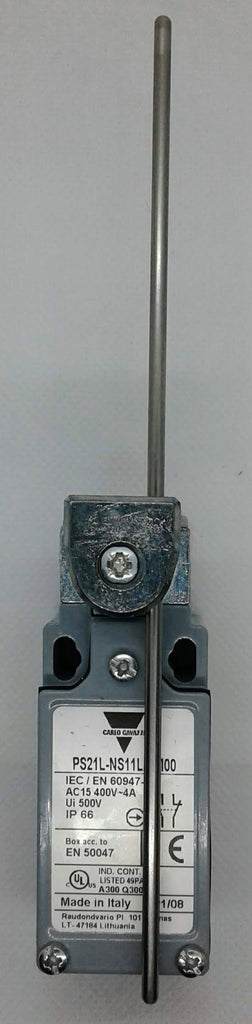 Carlo Limit Switch, adj. rod lever, Stainless steel rod