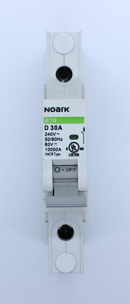 Noark Breaker, 1 Pole, 30 Amp, 250VAC/60VDC Rated