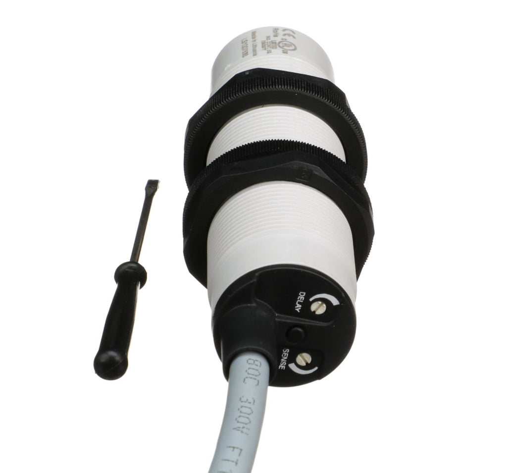 Carlo Capacitive Proximity Switch, 5-wire, 20-250V AC/DC, On Time Delay, Adjustable Distance