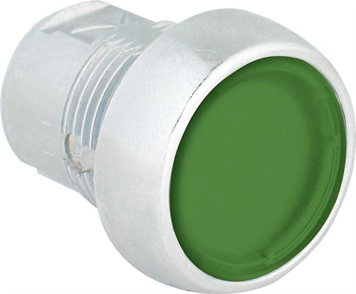 S+S Push Button, Green, Flush, Illuminated, Momentary