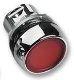 S+S Push Button, Red, Flush, Illuminated, Momentary
