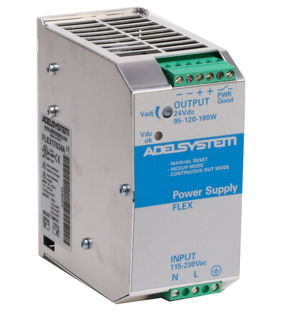 Adel Systems Power Supply - Input 115-230VAC - Output 24VDC, 7.5A, 170W @ 40C, IP20
