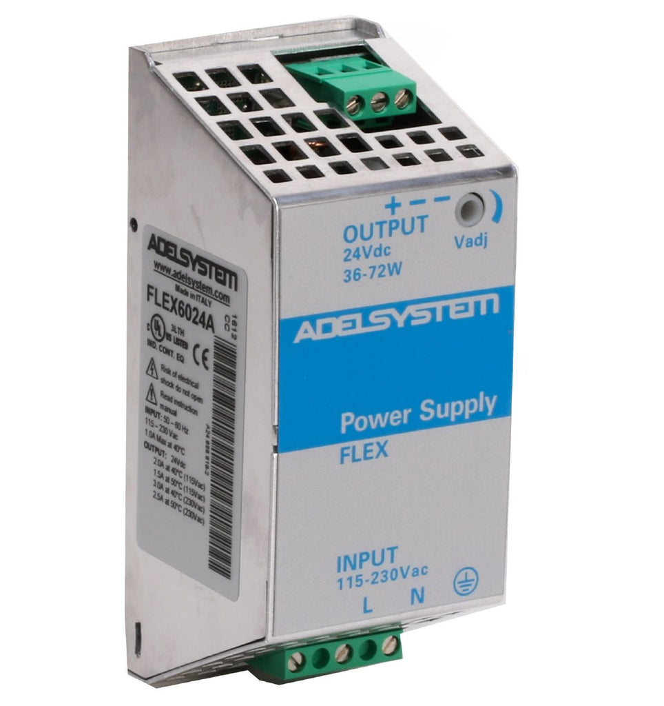 Adel Systems Power Supply - Input 115-230VAC - Output 24VDC, 2A, 60W @ 40C, IP20