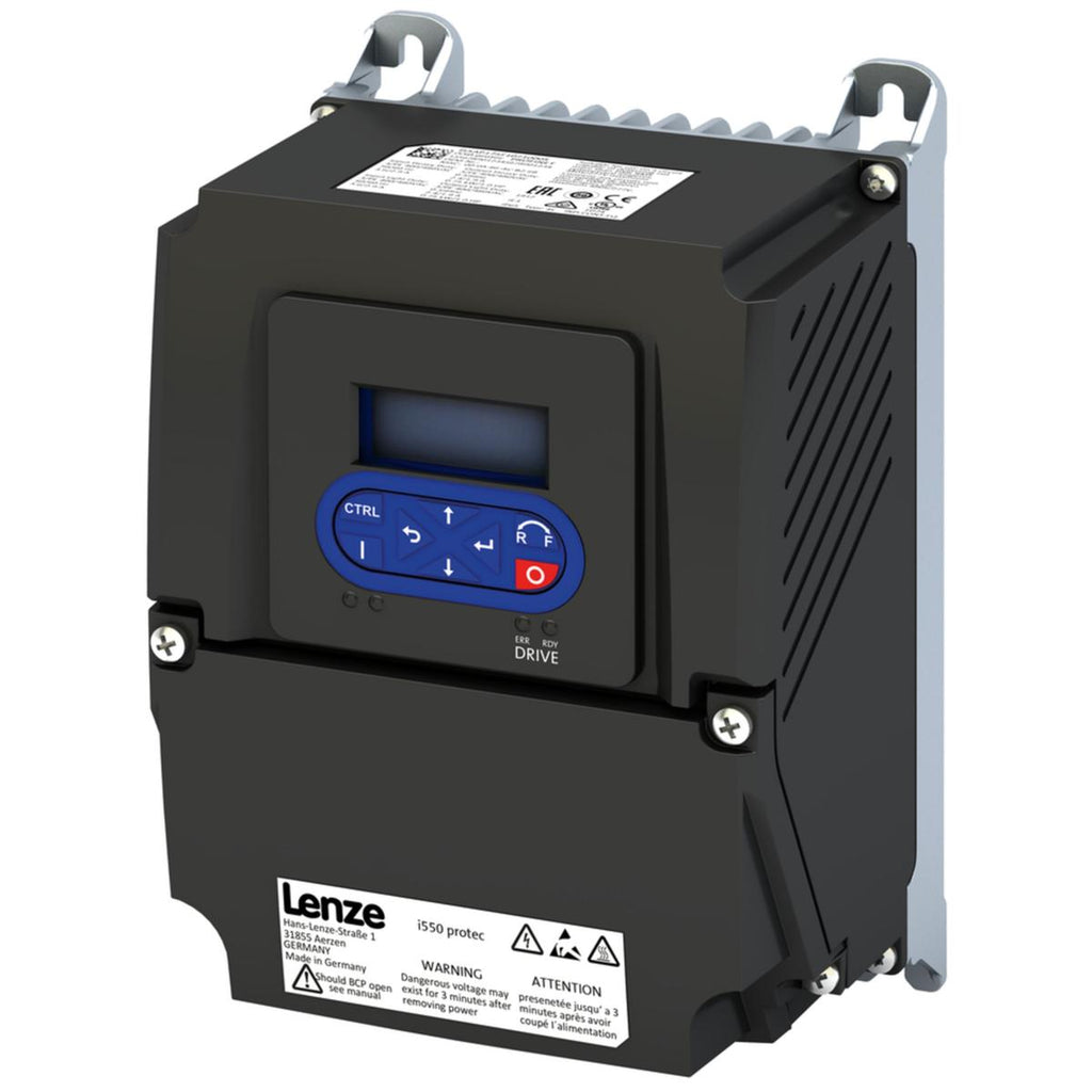 Lenze Protec VFD - 0.75HP - 240v - 1 phase input - NEMA4x - RFI Filter - Keypad - IO-Link