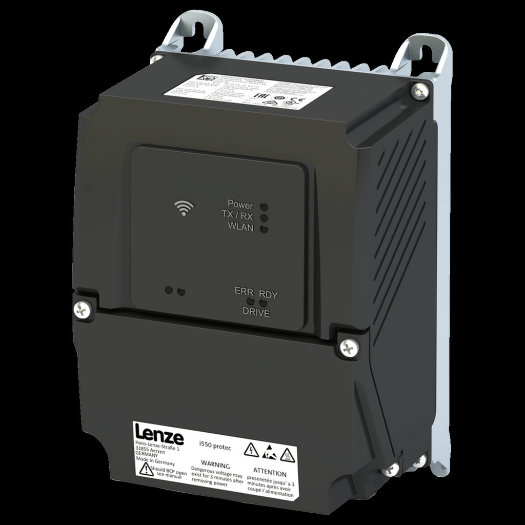 Lenze Protec VFD - 0.75HP - 240v - 1 phase input - NEMA4x - RFI Filter - WLAN module - CANopen