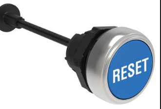 Lovato Push Button, Blue, with Actuator, "Reset"