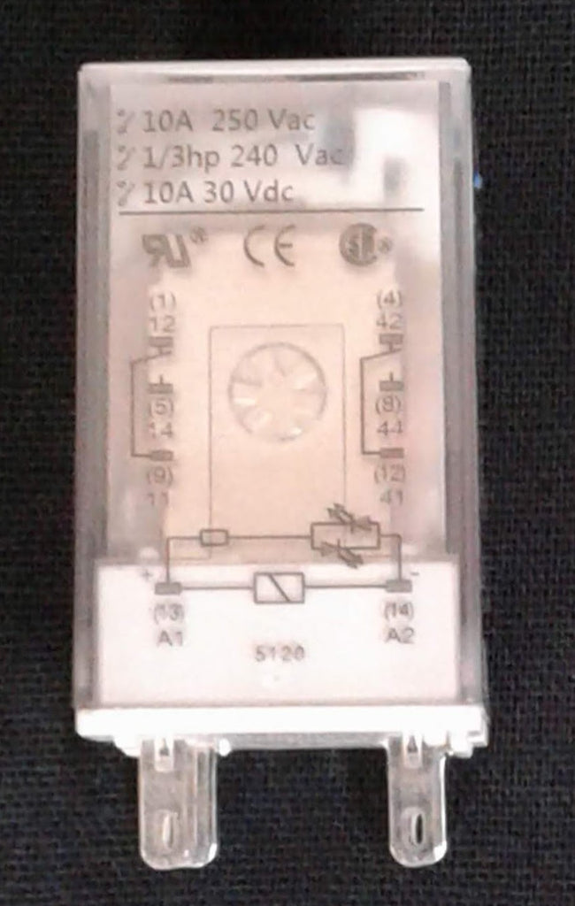 Carlo Relay, 2 Pole, 8 Pin, 10A, 24VDC  -  Being replaced by RMIA21024VDC